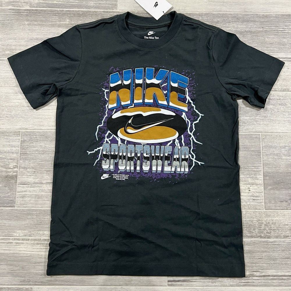 Nike Boys Grade School NSW T100 Culture Tee Size Medium Kids HM4024-045 Unisex